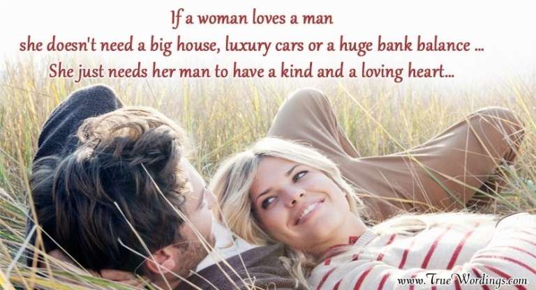 When A Woman Loves A Man Quotes – True Inspirational Wordings, Great ...