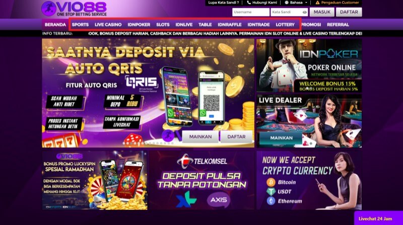 Banyak Pilihan Permainan Taruhan dalam Koleksi Situs Vio88