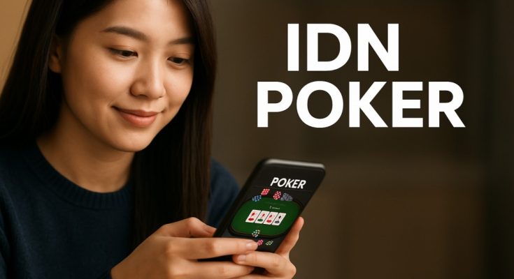 wanita bermain permainan poker online